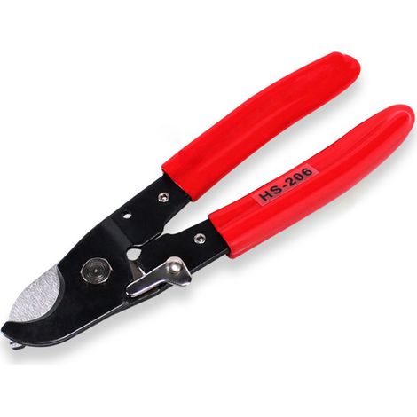 Pince coupante pour câbles en aluminium et cuivre HS-206, outil de coupe de câbles, pince à sertir pratique avec poignée antidérapante-AquaForge