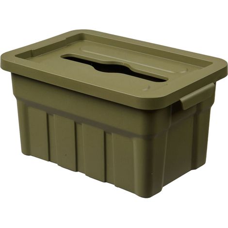 Dispensador de pañuelos de papel de estilo industrial clásico para oficina, caja - Verde