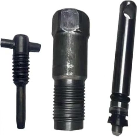 Pompe Hydraulique Pour Cric Vertical - Double Joint D'Etanchéite - Vis D'Echappement Incluse - Longueur 55 mm - Piece De Rechange Universelle - 1 Pièce