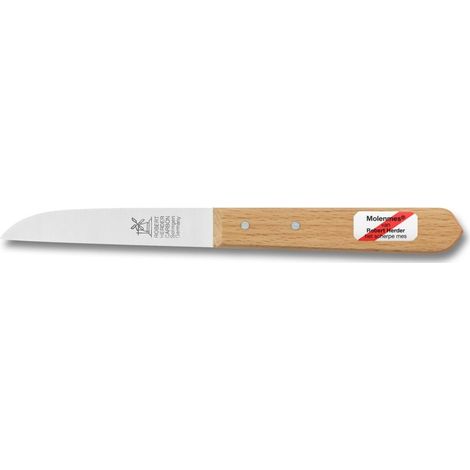 Couteau à pommes de terre Solinger Robert Herder Benelux 8,5 cm Carbone/Hêtre