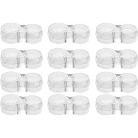 Protection poignee porte - lot de 12 protège poignée porte double transparents et protege mur pour poignée de fenêtre pour protéger contre les marques (1/4)