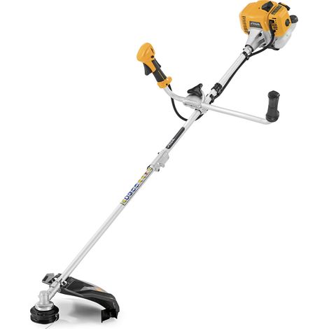 STIGA Motorsense BC 330 AB: 25,4 cm³, 0,7 kW, 43 cm Schnittbreite, zerlegbarer Schaft, Duplexgriff, Einzelgurt, Tap&Go-Trimmerkopf, 255 mm Messer für Gestrüpp. (1/6)