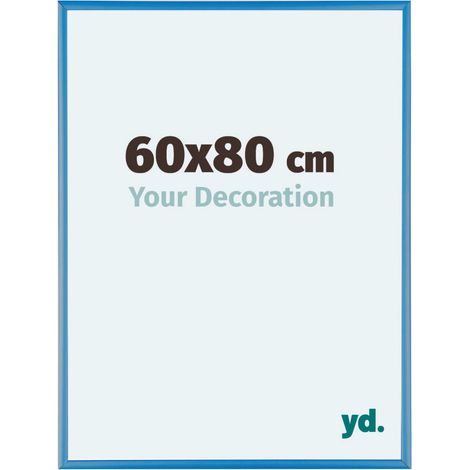 yd. - Cadre photo 60x80 - Bleu Acier - Aluminium - Kent