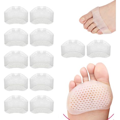 12pcs Pack Mtatarsien Pads Forefoot Pads Pour Hommes Et Femmes Front Foot Pain Relief Front Foot Pads (1/5)