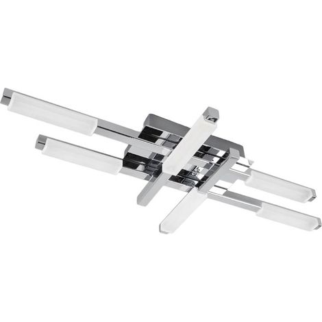 Lindby Lámpara de techo 'Patrik' en Plateado Metal