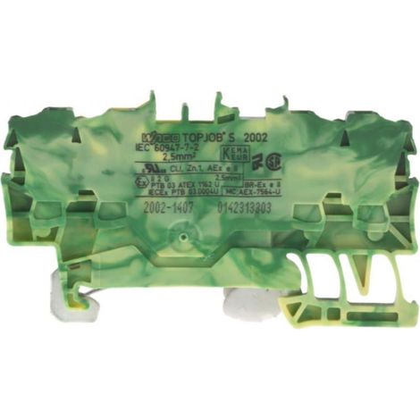 Conector de 4 cables 2,5 mm2 amarillo-verde 2002-1407 topjobs