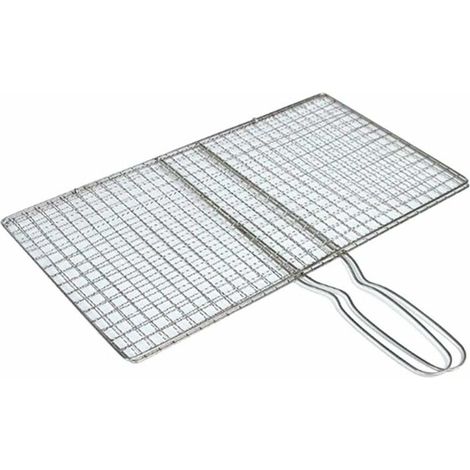 Grill Basket Mesh Clip BBQ Mesh BBQ Tools Food Holder 24x39cm