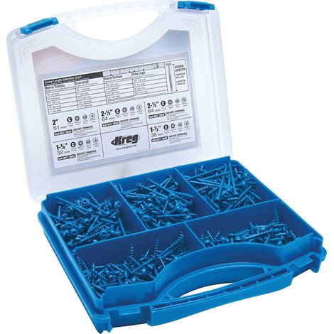 Kreg® SK03 Selbstschneidendes Schrauben-Mix-Set (5 Typen und 675 Stk.)