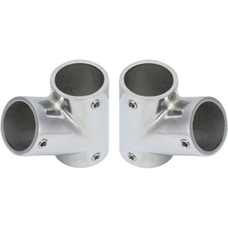 1 Paire de Fixations pour Main Courante Bateau 60 Degrés Acier Inoxydable 316 Quincaillerie Marine Gauche Droite Dia 22mm (7/8in) (1/5)