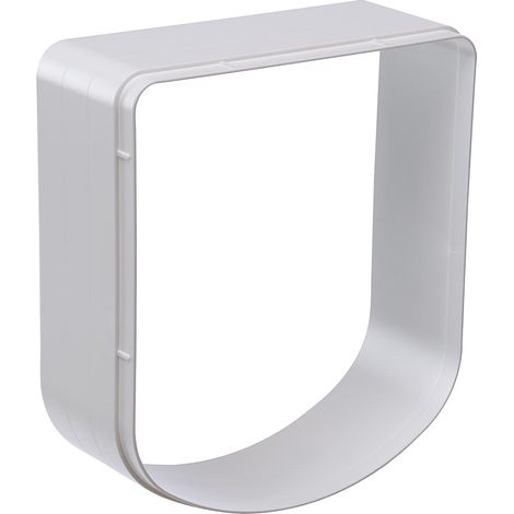 Ferplast SWING EXTENSION Tunnel d'extension pour portes Swing pour chiens et chats. Variante SWING 3/5 - Misure: 16.3 x 5 x h 18.4 cm - Blanc (1/4)