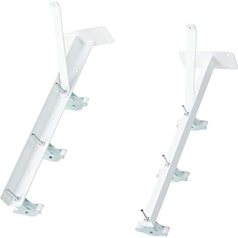 Sauvic Stendibiancheria da parete con 6 fili acciaio plastificato bianco (1/4)