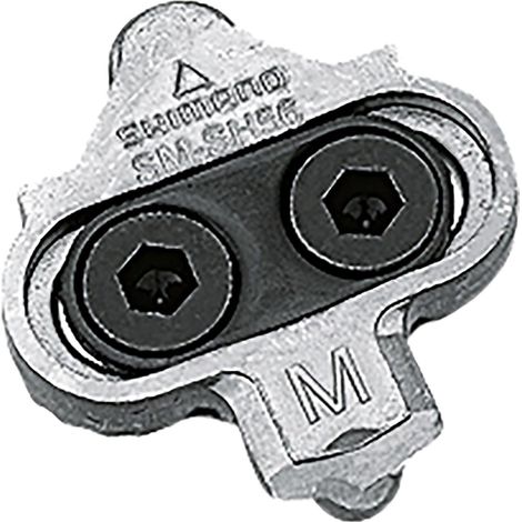 1 Paire - Cales Pédales - Cales SPD - Multidirectionnelles 24 Degrés - Pour Cyclisme Sur Route Et Vtt - Argent - Taille Unique