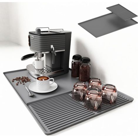 1 Tapis De Bar En Silicone, Anti-Dérapant, Protection Chaleur, Pour Machines À Café Et Égouttoirs (1/5)