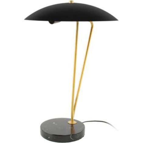 Lampe à Poser Design "Kayani" 58cm Or & Noir (1/4)