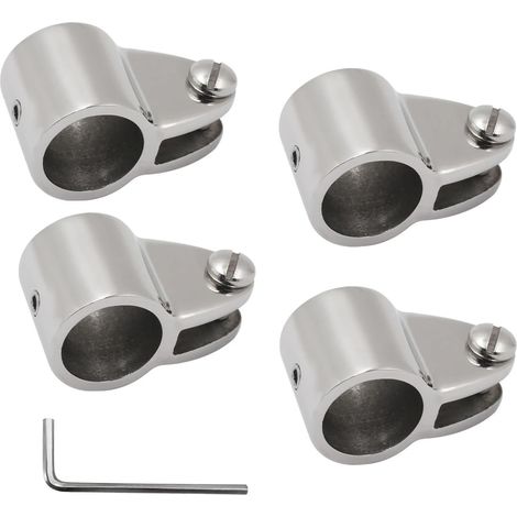 Raccord de matériel supérieur Bimini, glissières à mâchoires en Acier Inoxydable 316, for auvent de Bateau, 22mm/25mm, 4 pièces(22mm) (1/5)