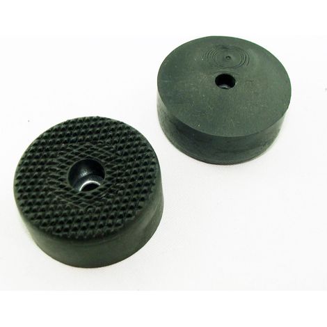 Pie de goma de 10/37 mm negro