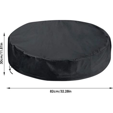 Telo di copertura rotondo per piscina, impermeabile e resistente ai raggi UV, ideale per spa/vasca da bagno, diametro 82 x 30 cm. (1/4)