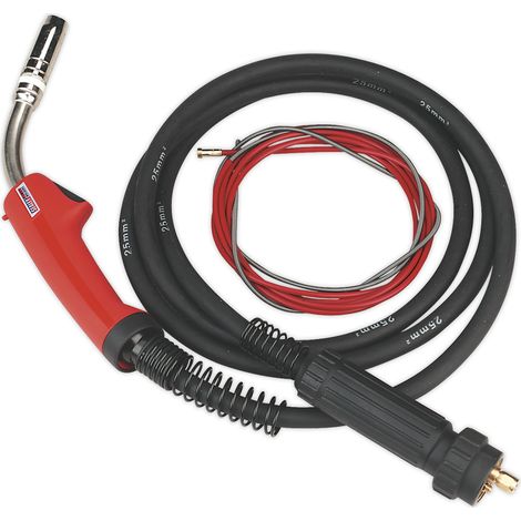 Sealey MIG Torch with 3m Euro Connector MB25 MIG/T25