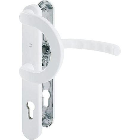 HOPPE® Schutz-Wechselgarnitur mit Schmalschild Luxembourg 513G/3358/3357N/1500, Aluminium, 2152745 (1/2)