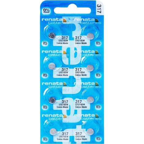 .8 piles Renata 317 SR516SW.
.
.