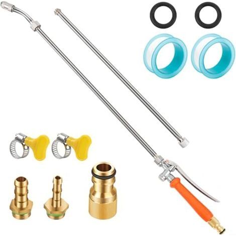 Pulvérisateur avec poignée de verrouillage, rampe télescopique en acier inoxydable, buse réglable de 72 cm (1/5)