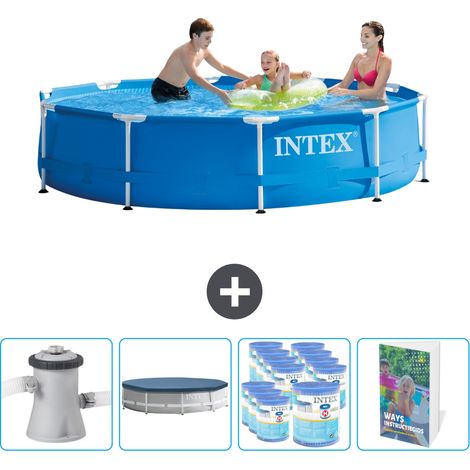 Intex Piscine Tubulaire Ronde - 305x76 cm - 5-pièces  SCB127 (1/5)