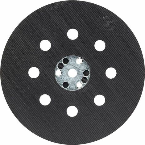 Schleifteller mittelhart (für Farbe, Spachtelmasse, 8 Löcher, 125 mm, Exzenterschleifer-Zubehör) (1/4)