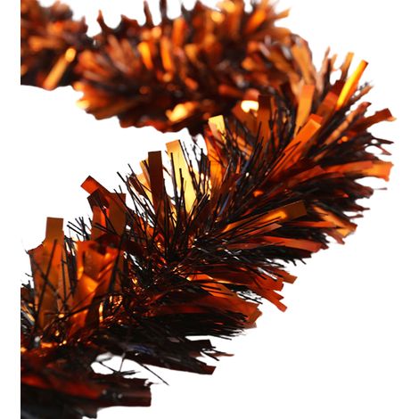 Guirlande Plastique 2m Ø8.5cm, Lot de 3 Couleurs Violet Noir Orange pour Décoration Noël (1/5)