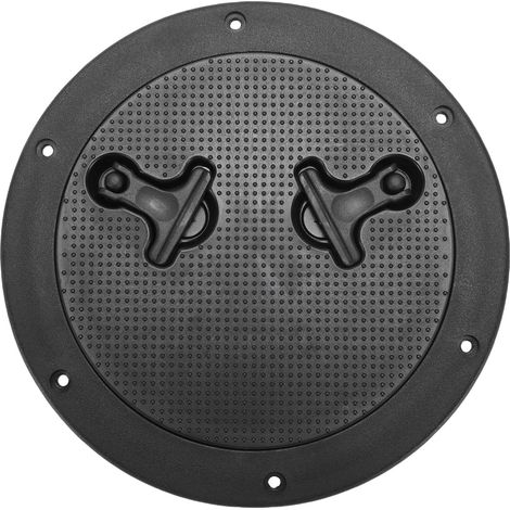 Couvercle d'inspection Toivize 223mm Nylon Noir Rond Étanche Antidérapant pour Bateau Camping-Car (1/5)
