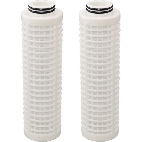 Cartouche filtrante lavable en fibre acrylique, compatible avec bouteilles filtrantes standard de 10 pouces, réutilisable, pour filtration de l'eau domestique (1/2)