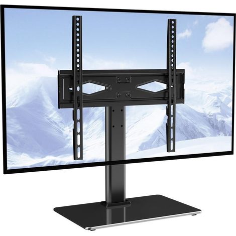 Support TV sur Pied Pivotant pour Télévision 32-55 Pouces Hauteur Réglable VESA 75x75 à 400x400 mm Charge 41 kg (1/5)