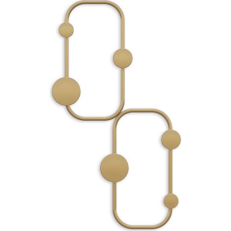 Wandhaken aus Metall "Ladybug" - 26 x 5 x 48 cm - Gold (1/5)