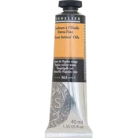Couleurs à l'huile - Sennelier - Jaune de Naples Warm - 40ml - Pigments naturels - Finition satinée