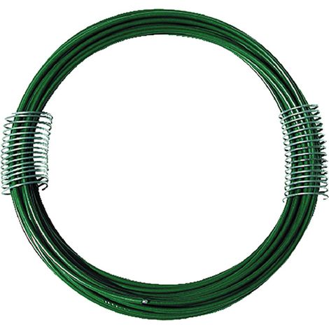 10PZ MATASSINA FILO FERRO PLASTIFICATO N. 4 mm 0,9 mt 30