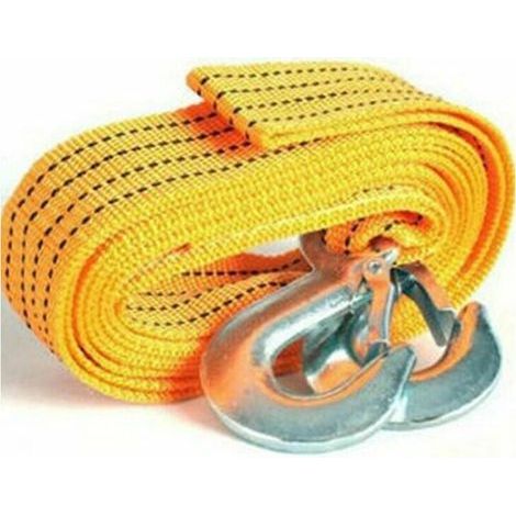 Corde de remorquage en nylon Cordes de remorquage polyvalentes Sangle de remorquage Corde de remorquage de voiture avec crochets 4 mètres - 4 mètres - 4 mètres (1/4)