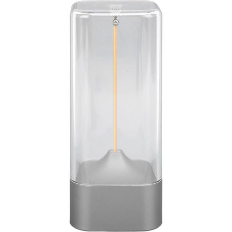 Nachtlicht – Magnetisches Nachtlicht – Touch-Bedienung – Wiederaufladbare, kabellose LED-Schreibtischlampe – USB-Aufladung – Warmes Licht – 1 Stück – Silber (1/5)