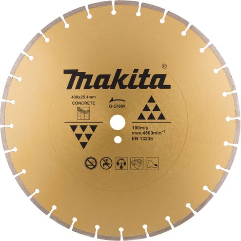 Makita D-57009 D-57009-Disco diamantato 400x25,4x7,5mm, nero (1/2)