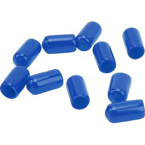 Lot de 20 vis de purge d'étrier de frein 6 mm avec capuchon anti-poussière en PVC haute durabilité pour systèmes de freinage de la plupart des véhicules (bleu). (1/5)