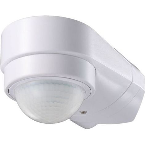 V-Tac – Détecteur de mouvement infrarouge 240° IP65 – Portée 10 m – Montage angle ou applique – Charge max 600 W – Temporisation ajustable