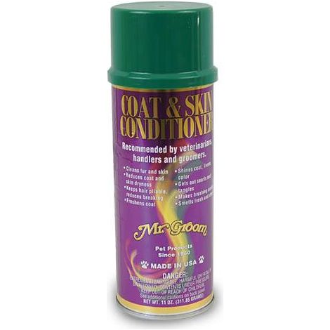Spray Acondicionador Coat & Skin para perros y gatos, abrillanta en razas de pelo corto, envase 311 ml