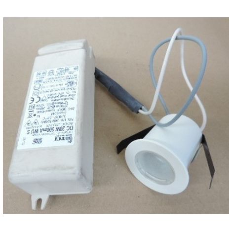 Spot encastré LED 4.6W Ø 41mm blanc mat fixe 3000K 320lm avec driver 500mA 230V IP44 RA 4-B INDIGO DO259WW21