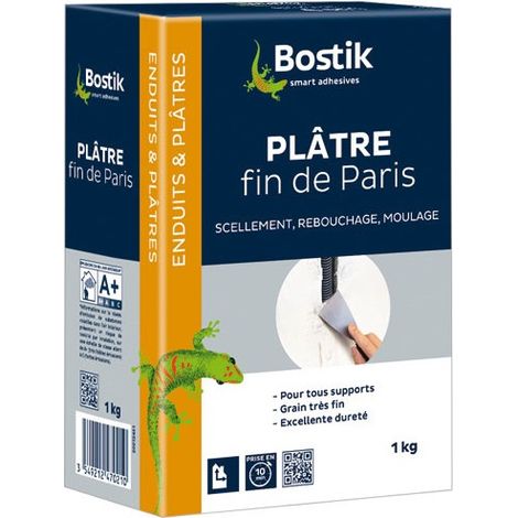 Plâtre Fin Bostik 1kg Réparation Et Finition Lisses - Bostik