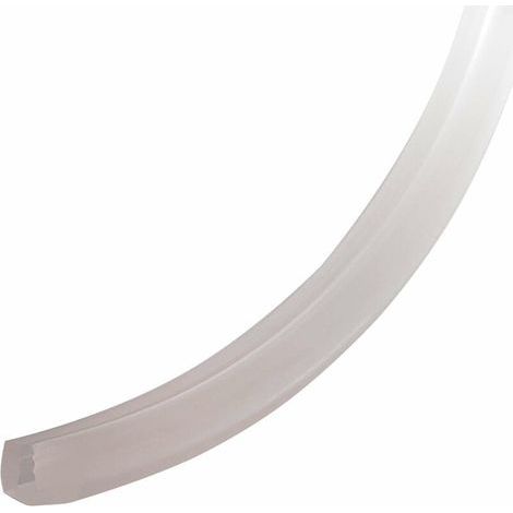 Joint de vitre asymétrique 4-4,5mm en silicone translucide – Pour porte coulissante – Longueur 3 mètres – Protection et étanchéité (1/5)
