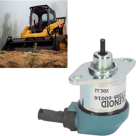 L'électrovanne d'arrêt moteur DC12V 17208-60016 convient aux moteurs Kubota D905/D1005/D1105/V1205/V1305/V1505. (1/5)