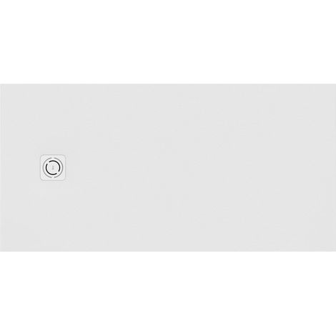 Receveur de douche extra plat en Stonex® Terran-N+Grille Twist - 1800x900mm - Blanc (1/2)