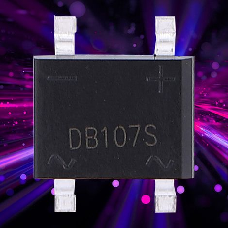 Pont redresseur carré DB107S 1A 1000V, lot multiple, tension et courant maximum (10 pièces) (1/5)