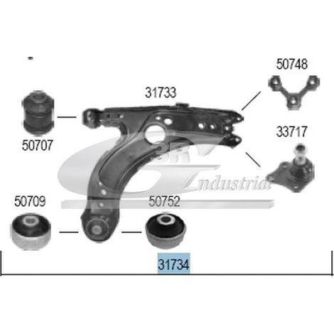 3RG 31734 BRAZO SUSPENSIÃƒâ€œN DELANTERO DERECHO