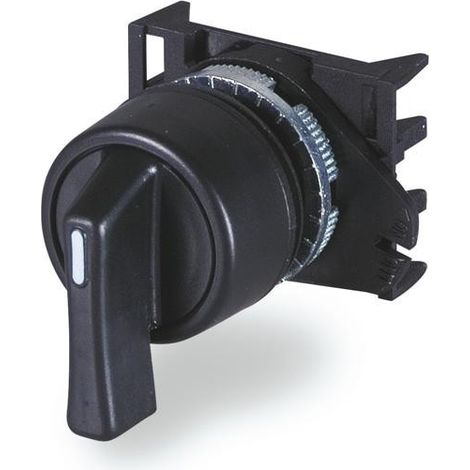 Selecteur à levier 3 positions stables rotation 2x90° noir pour pose sur boitier ou coffret
