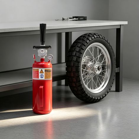 Inflator Reifen Professioneller Reifenfüller Booster 145PSI Reifenschockfüller (1/5)