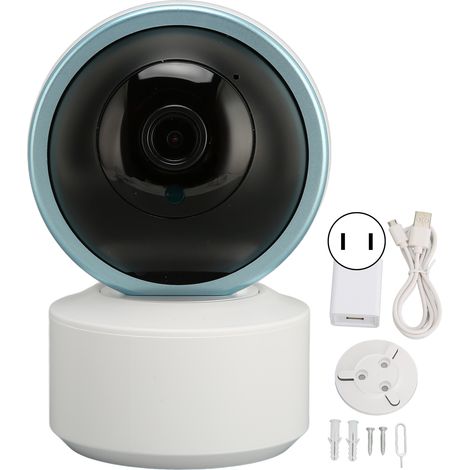 Caméra intelligente intérieure 1080P HD WiFi 2,4 GHz, alarme de mouvement, conversation bidirectionnelle, options de stockage multiples, prise US 100-240V